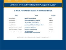 Tablet Screenshot of antiquesweeknh.com